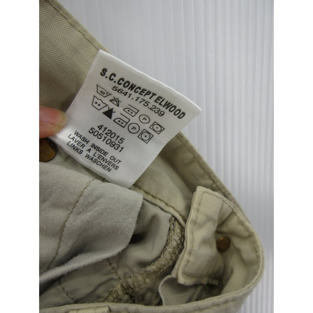 VINTAGE G Star Raw Pants 33X32 Elwood 3D Double Knee Baggy Skater Y2K* - Picture 14 of 15